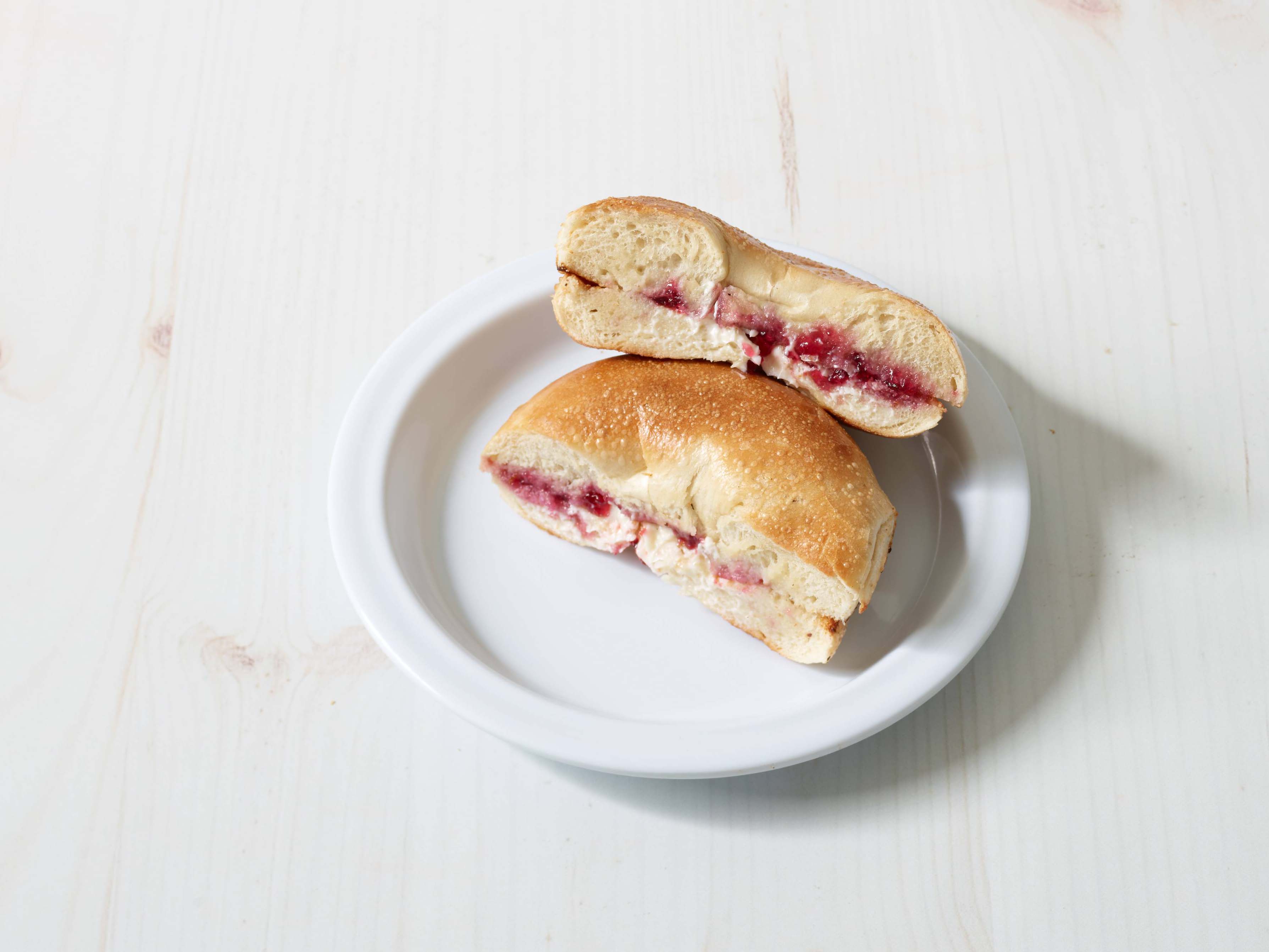 Order 2. Bagel with Butter and Jelly food online from 5 brothers gourmet deli store, New York on bringmethat.com