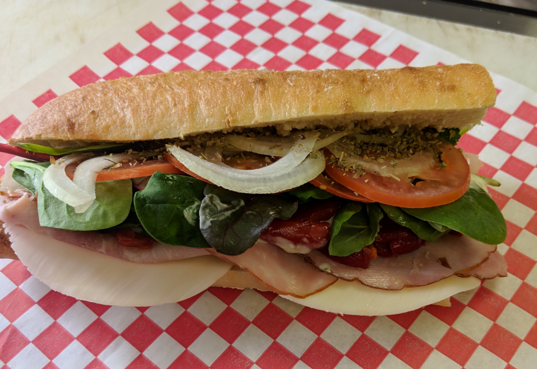 Order Sicilian Sub food online from Marco Polo Cheesesteaks store, New Braunfels on bringmethat.com