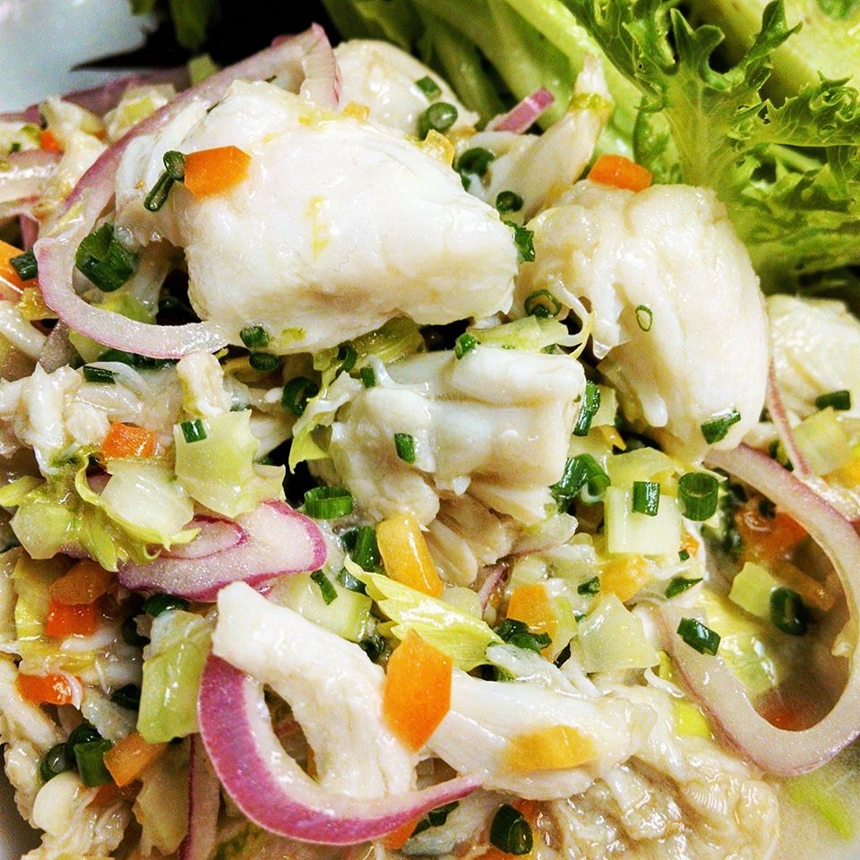 Order Crab Stuffed Avocado Salad food online from Cafe 123 store, Opelika on bringmethat.com