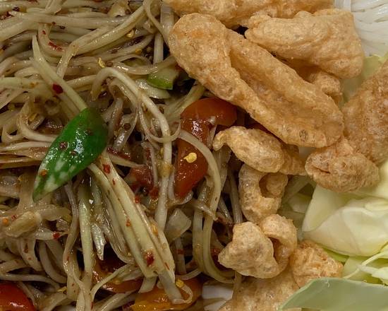 Order Papaya Salad (ຕຳໝາກຫຸ່ງ Thum Maak Houng) food online from Cafe Khao Neow store, Wasilla on bringmethat.com