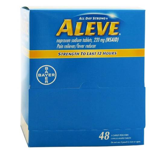 Order Aleve Tablets, 48 Pouches food online from Pepack Sunoco store, Peapack on bringmethat.com
