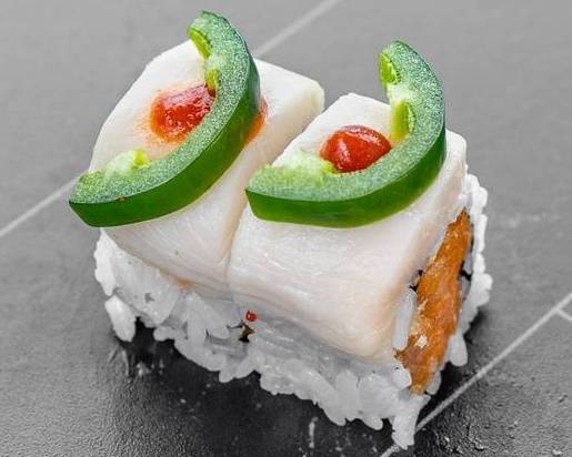 Order White Hot Roll (8 pcs) food online from Fuji Grill & Sushi Bar store, Rosemount on bringmethat.com