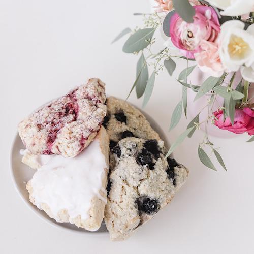 Order Raspberry Scone food online from Too Sweet Cakes store, Bend on bringmethat.com