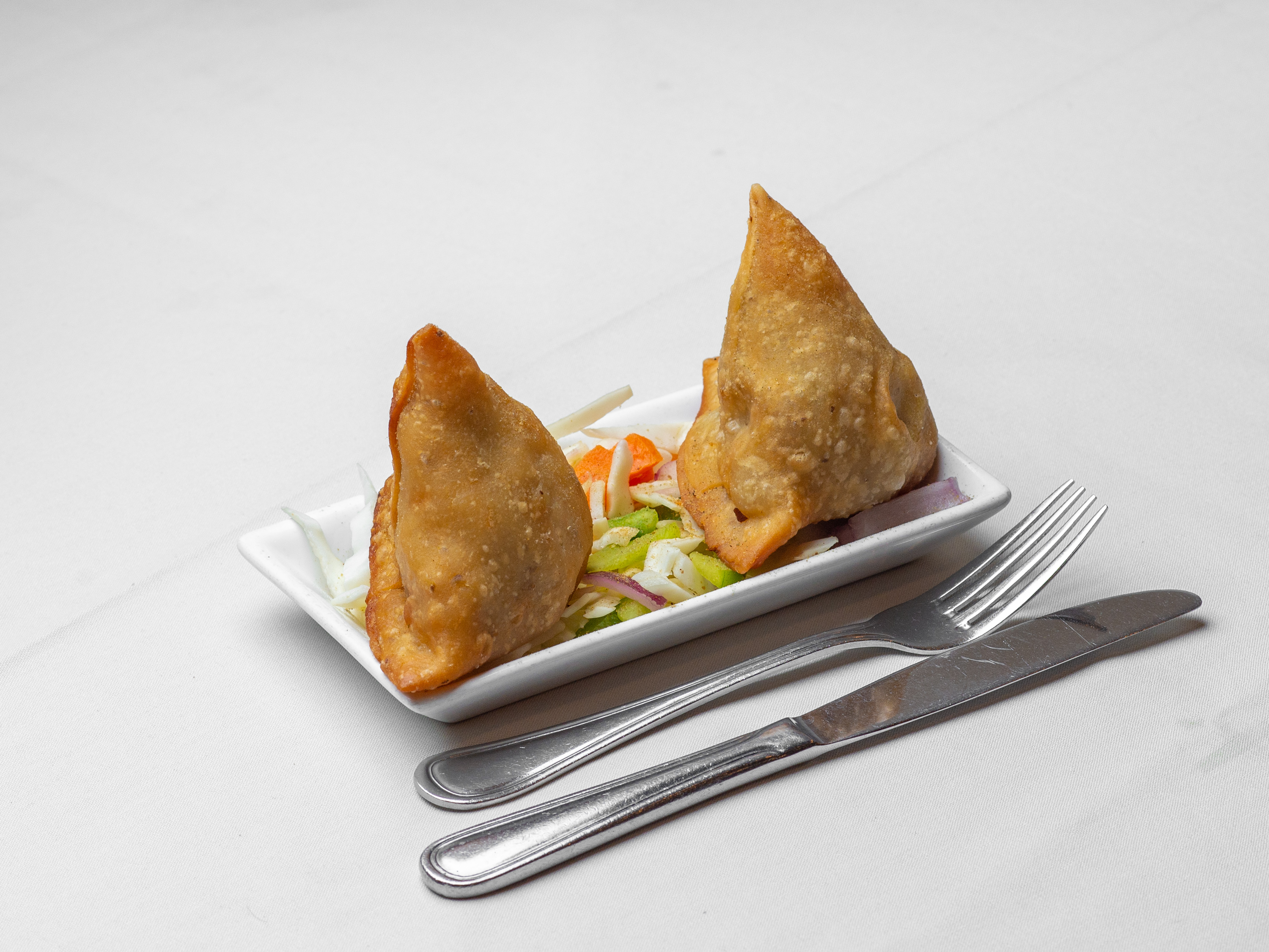 Order Samosa Meat food online from Masala Art Fine Indian Cuisine store, Branchburg on bringmethat.com