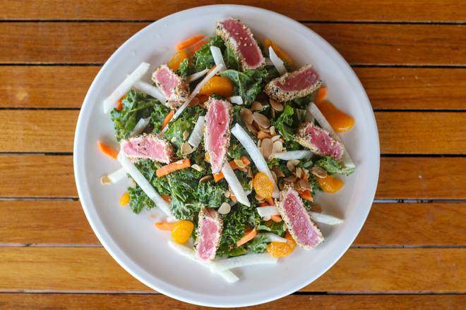 Order Sesame Crusted Ahi Tuna Salad food online from Tommy Tavern + Tap store, Bridgewater Township on bringmethat.com