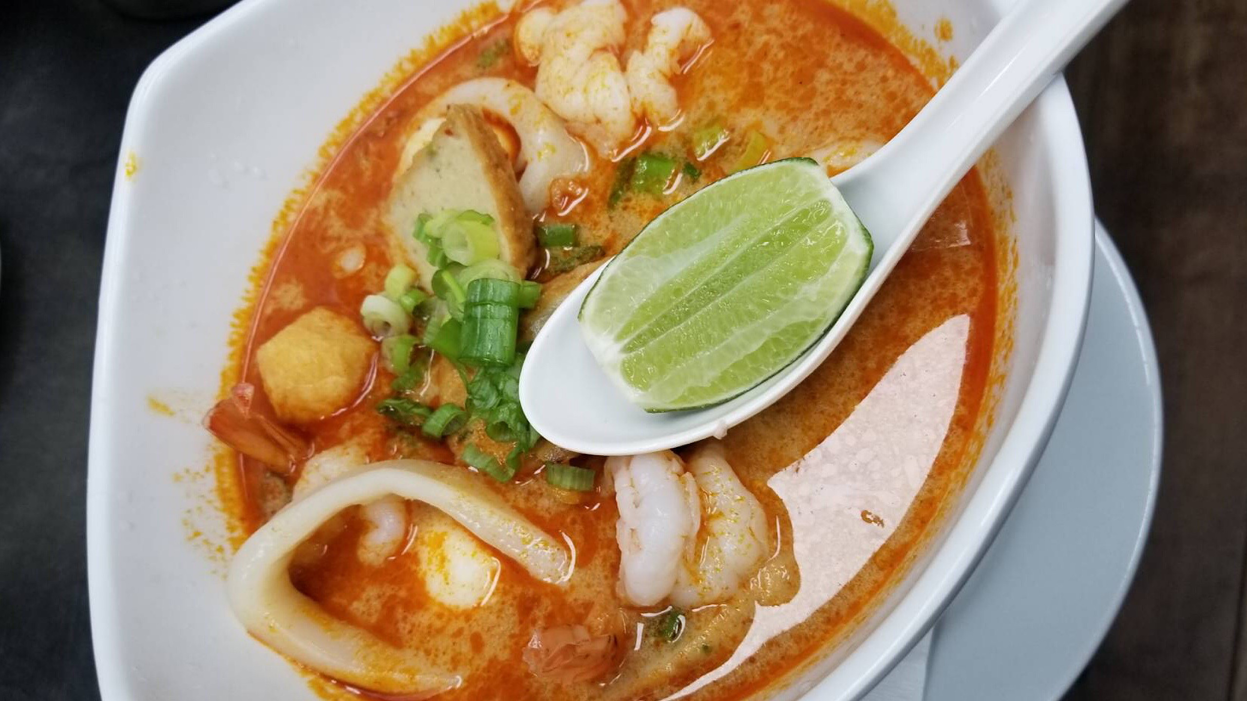 Order Tom Yum Noodle Soup food online from Ayada Thai Restaurant Chelsea Market store, New York on bringmethat.com