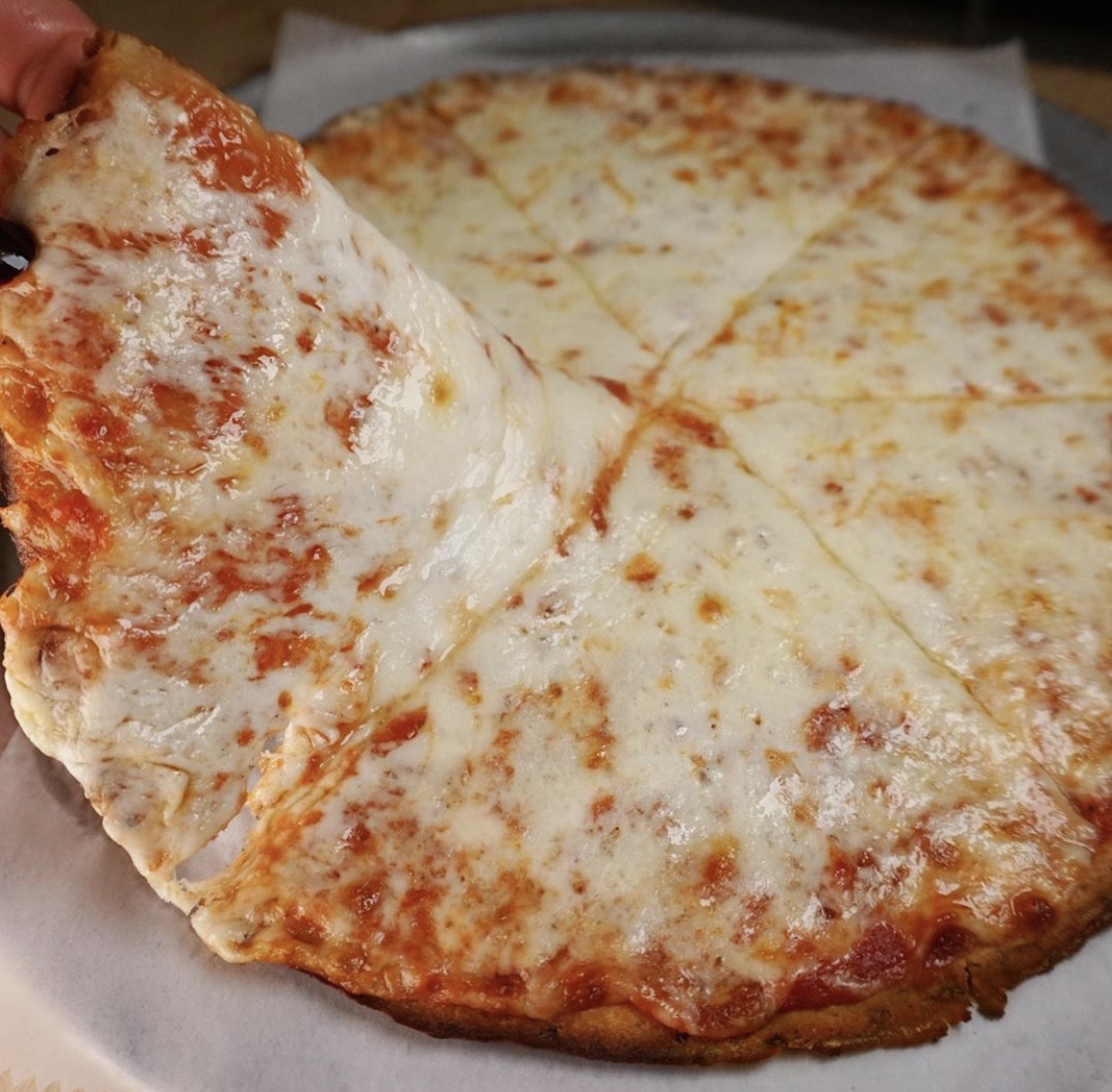 Order Personal Cheese Pizzette food online from Mario's Pizzeria store, Syosset on bringmethat.com