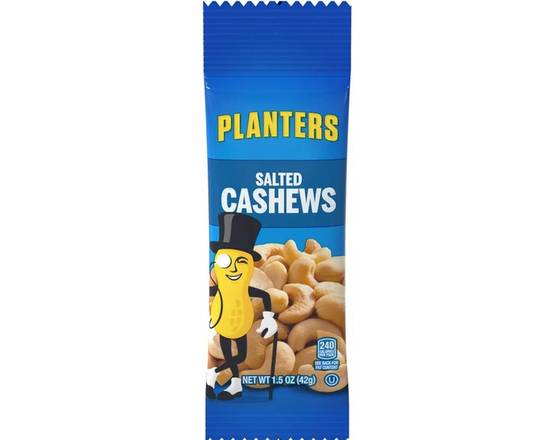 Order Planters Salted Cashews, 1.5oz  food online from Tenderloin Liquor store, San Francisco on bringmethat.com