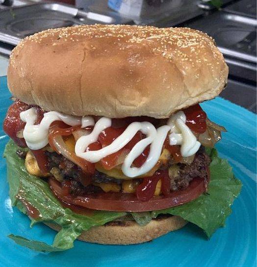 Order Cheeseburger food online from Chicago Post Cafe store, Toledo on bringmethat.com