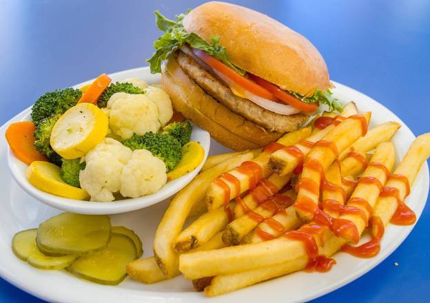 Order Turkey Burger with Cheese food online from Bob & Edith Diner store, Lee on bringmethat.com