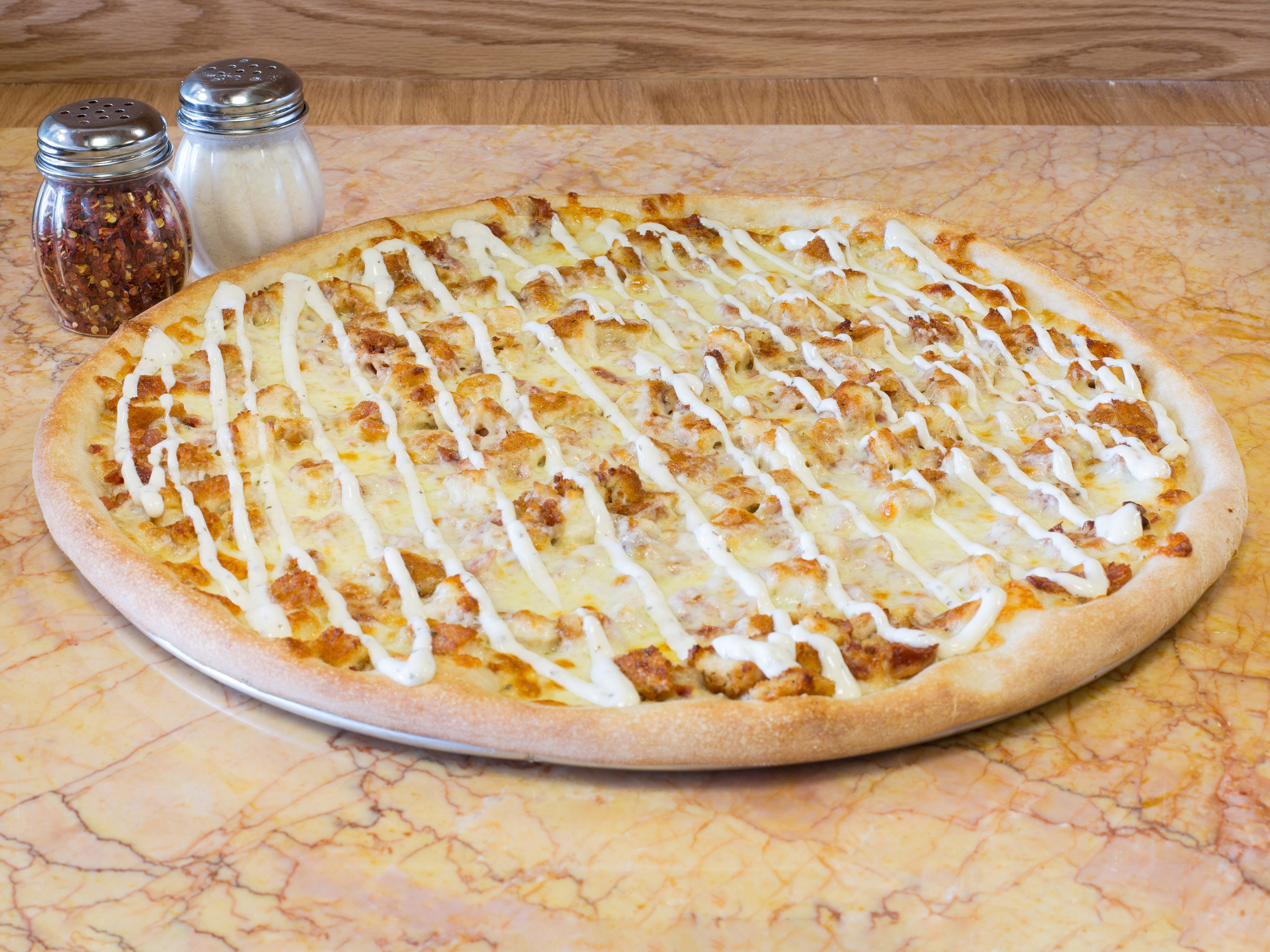 Order Chicken Bacon Ranch Pizza food online from Outta Hand Pizza store, Westfield on bringmethat.com