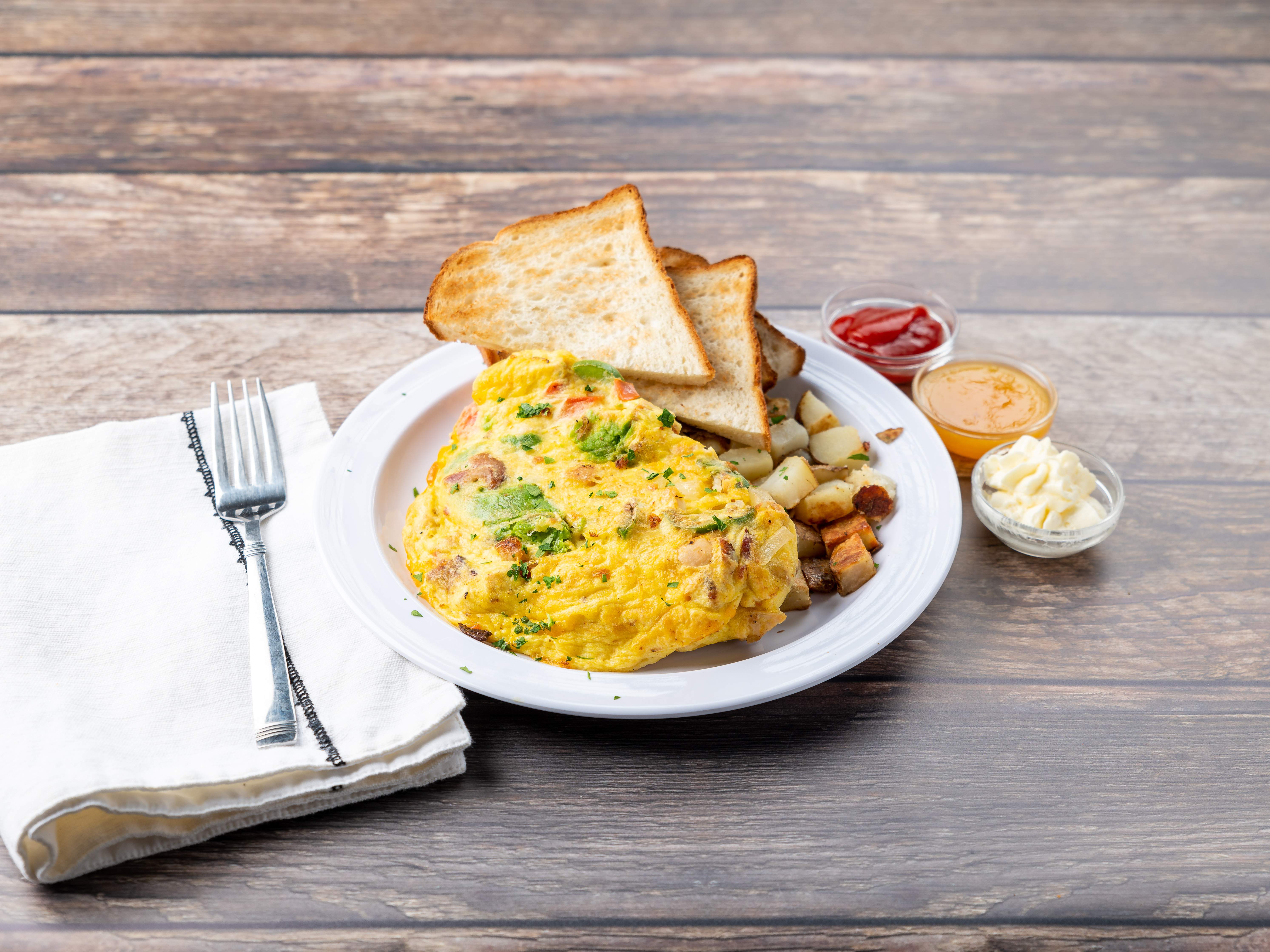 Order Chicken Omelet food online from Meli Cafe store, Chicago on bringmethat.com
