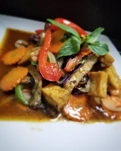 Order V7. Thai Eggplant Basil food online from Siam Terrace store, Urbana on bringmethat.com