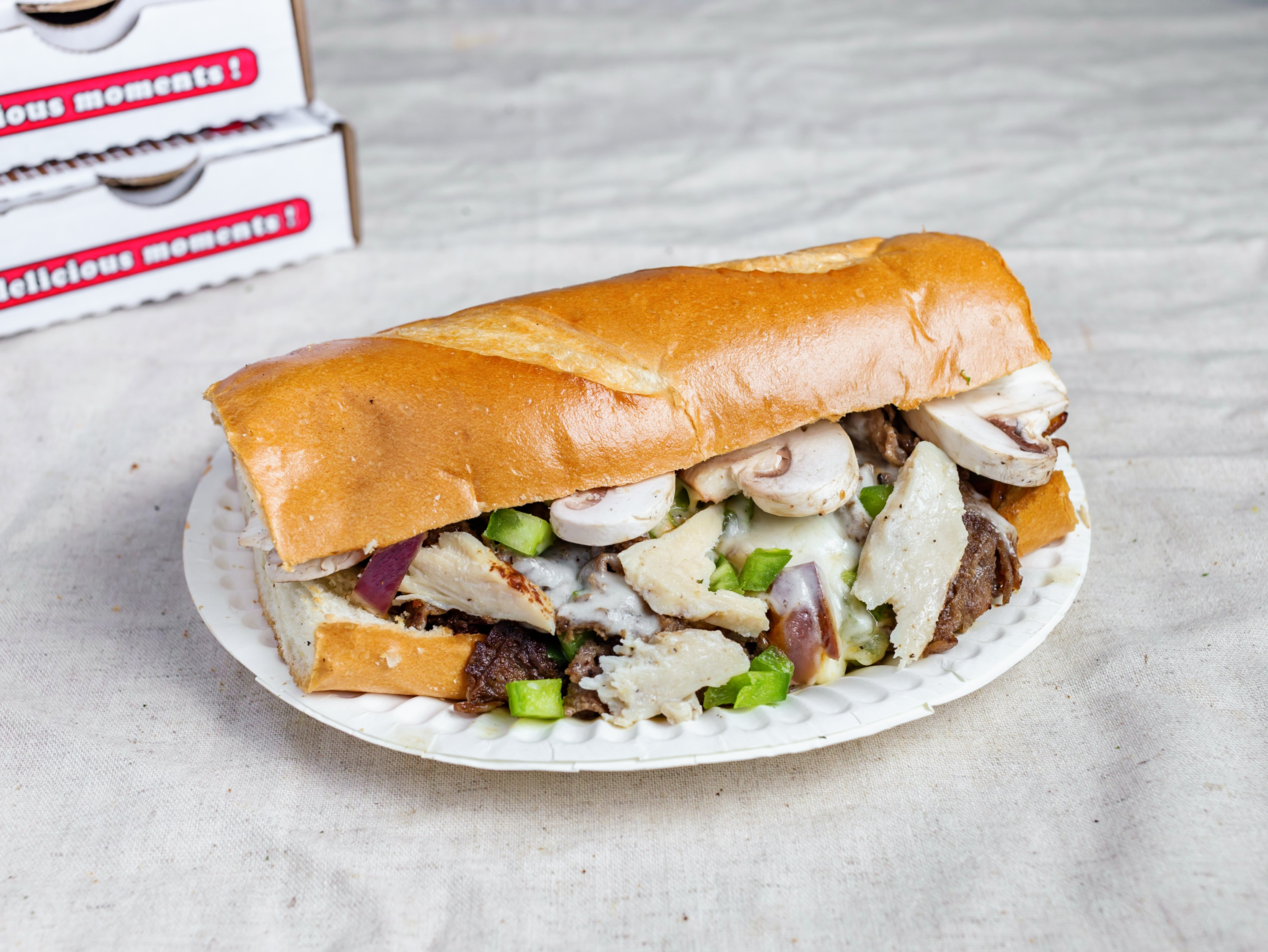 Order Chicken Philly Cheesesteak food online from Big Daddy Cheese Steak store, San Francisco on bringmethat.com