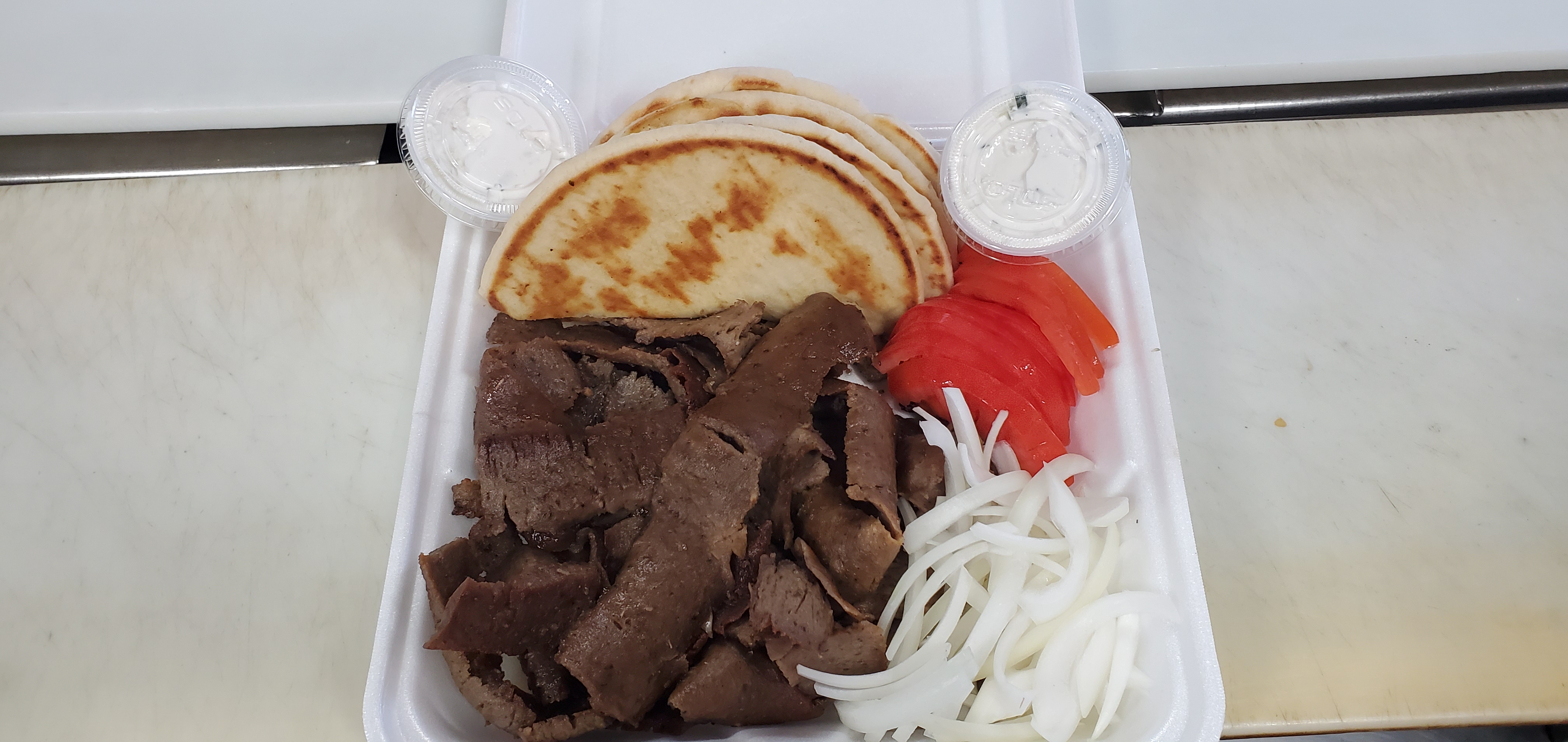 Order Gyros Plate food online from Dear Franks store, Niles on bringmethat.com
