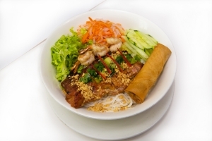 Order B2 - Bun Tom Ga Nuong Cha Gio food online from Saigon Cafe - Lawrenceville store, Lawrenceville on bringmethat.com