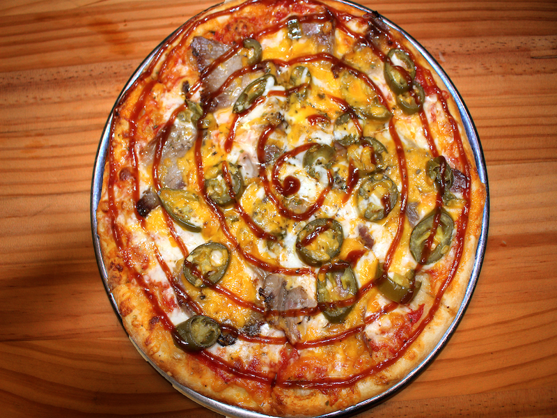 Order BBQ Brisket Pizza food online from Stefano's Pizza Express store, Pharr on bringmethat.com