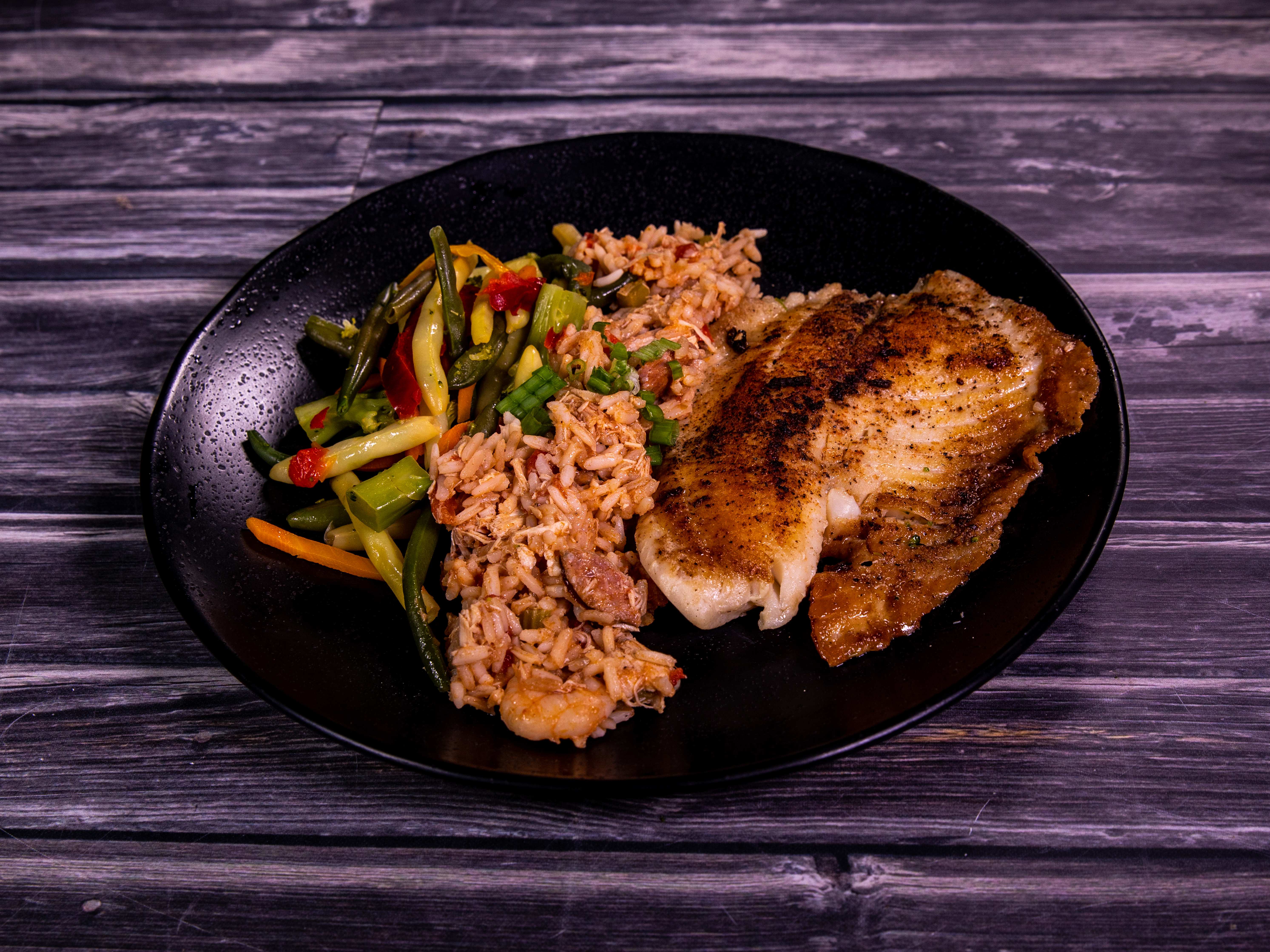 Order Grilled Tilapia food online from Shuck N Jive store, Dallas on bringmethat.com
