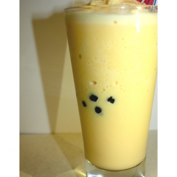Order B6. Mango Milk Tea with Tapioca food online from Nam's Noodle store, Madison on bringmethat.com