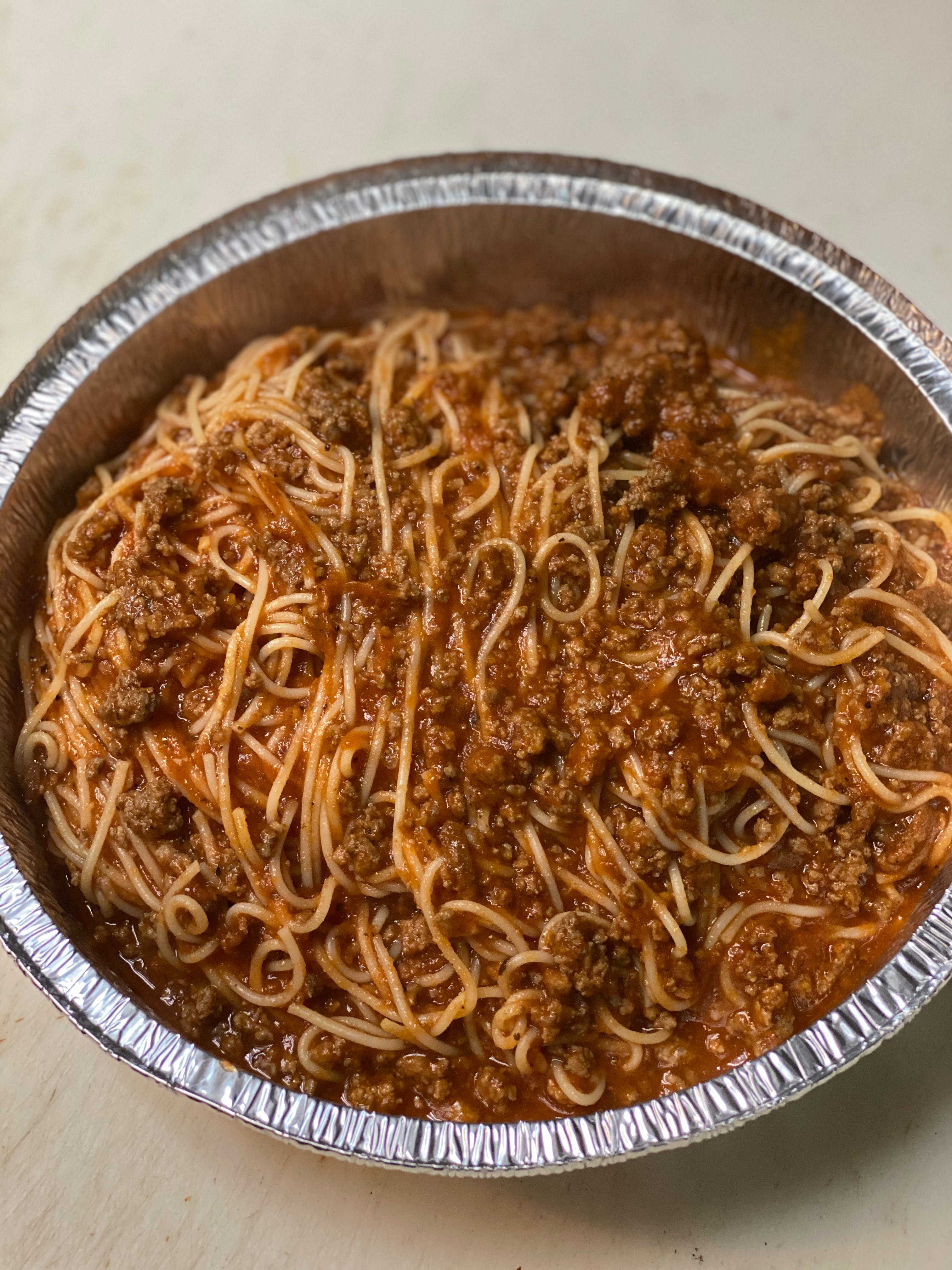 Order Pasta with Meat Sauce - Pasta food online from Michelangelo's Pizza store, East Brunswick on bringmethat.com