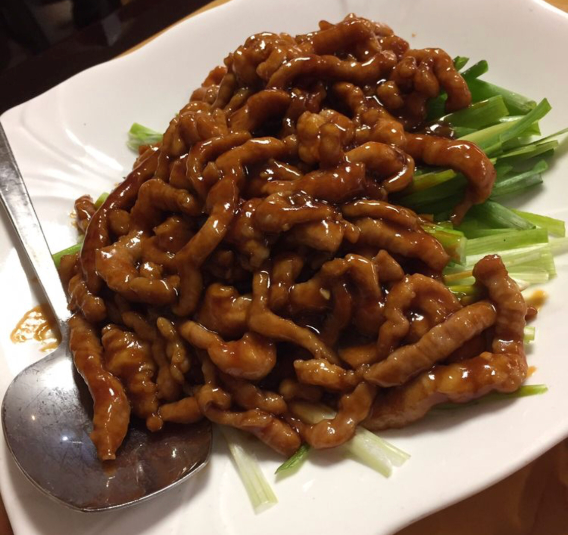 Order Shredded Pork in Sweet Bean Sauce 京酱肉丝 food online from Orient House Chinese Restaurant store, Madison on bringmethat.com