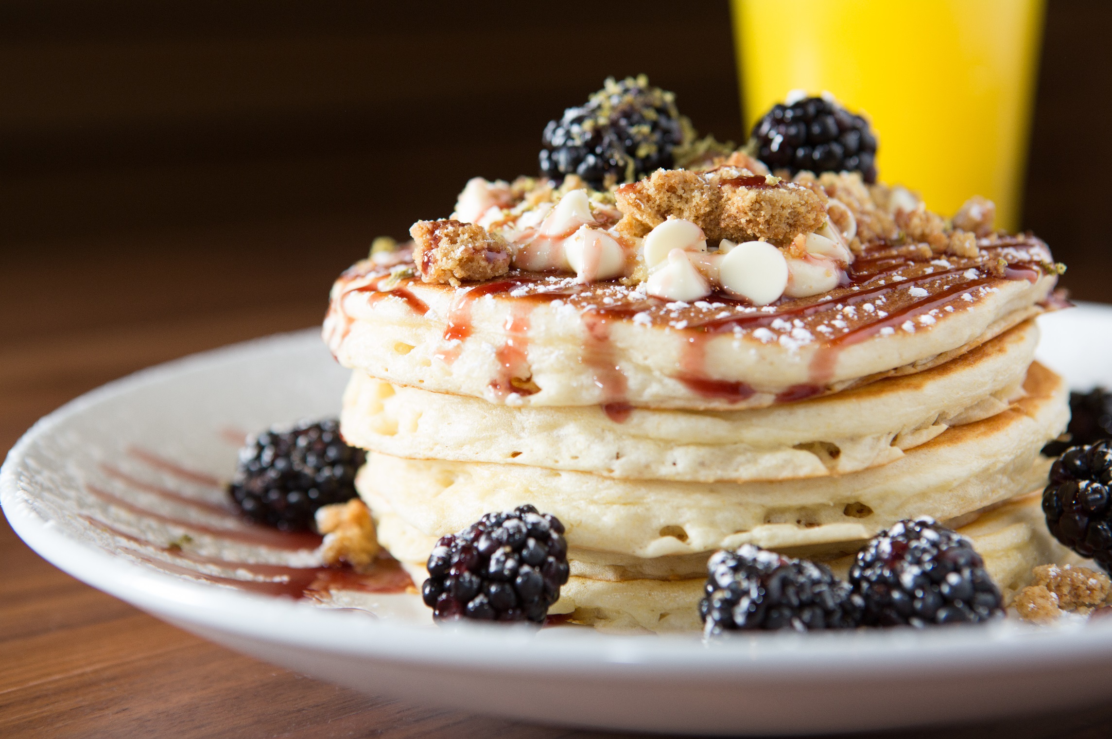 Order Blackberry Key Lime Pie Pancakes food online from Wildberry Pancakes & Cafe store, Chicago on bringmethat.com