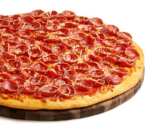 Order Cup & Crisp Pepperoni Duo Pizza - Medium food online from Pizza Guys store, Cameron Park on bringmethat.com