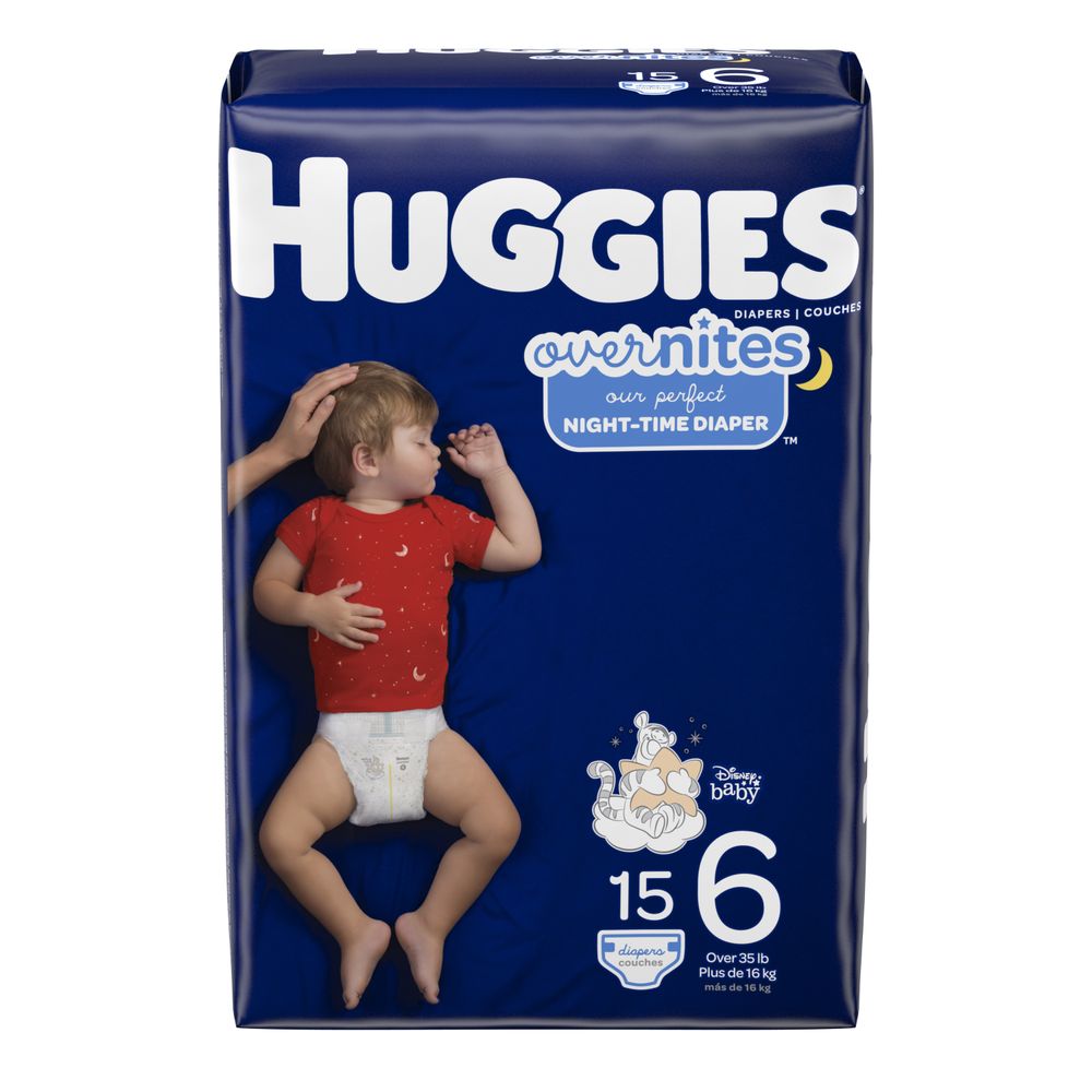 Order Huggies Overnites Baby Diapers, Size 6 - 15 ct food online from Rite Aid store, Redwood City on bringmethat.com