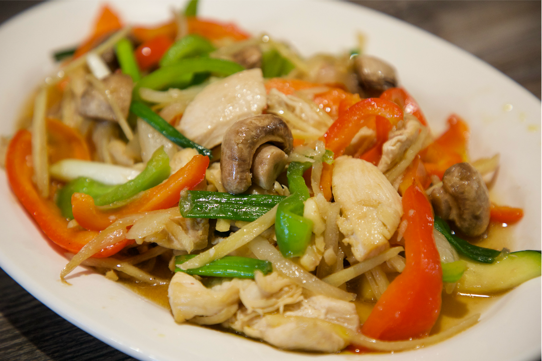 Order Fresh Ginger Stir-Fried food online from Cook On Thai store, Chino Hills on bringmethat.com