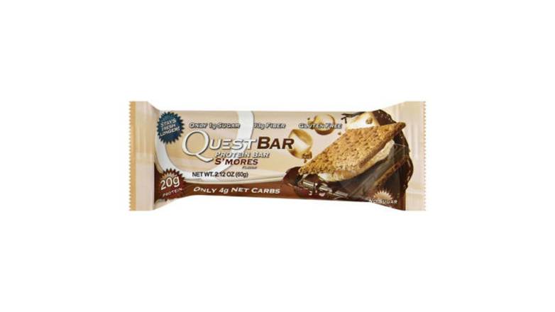 Order Quest Protein Bar S'Mores 20G Protein food online from Route 7 Food Mart store, Norwalk on bringmethat.com
