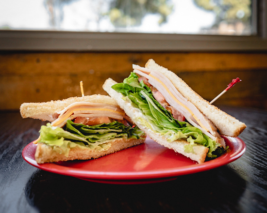 Order Turkey and Cheese Sandwich food online from Gus Jr store, Los Angeles on bringmethat.com