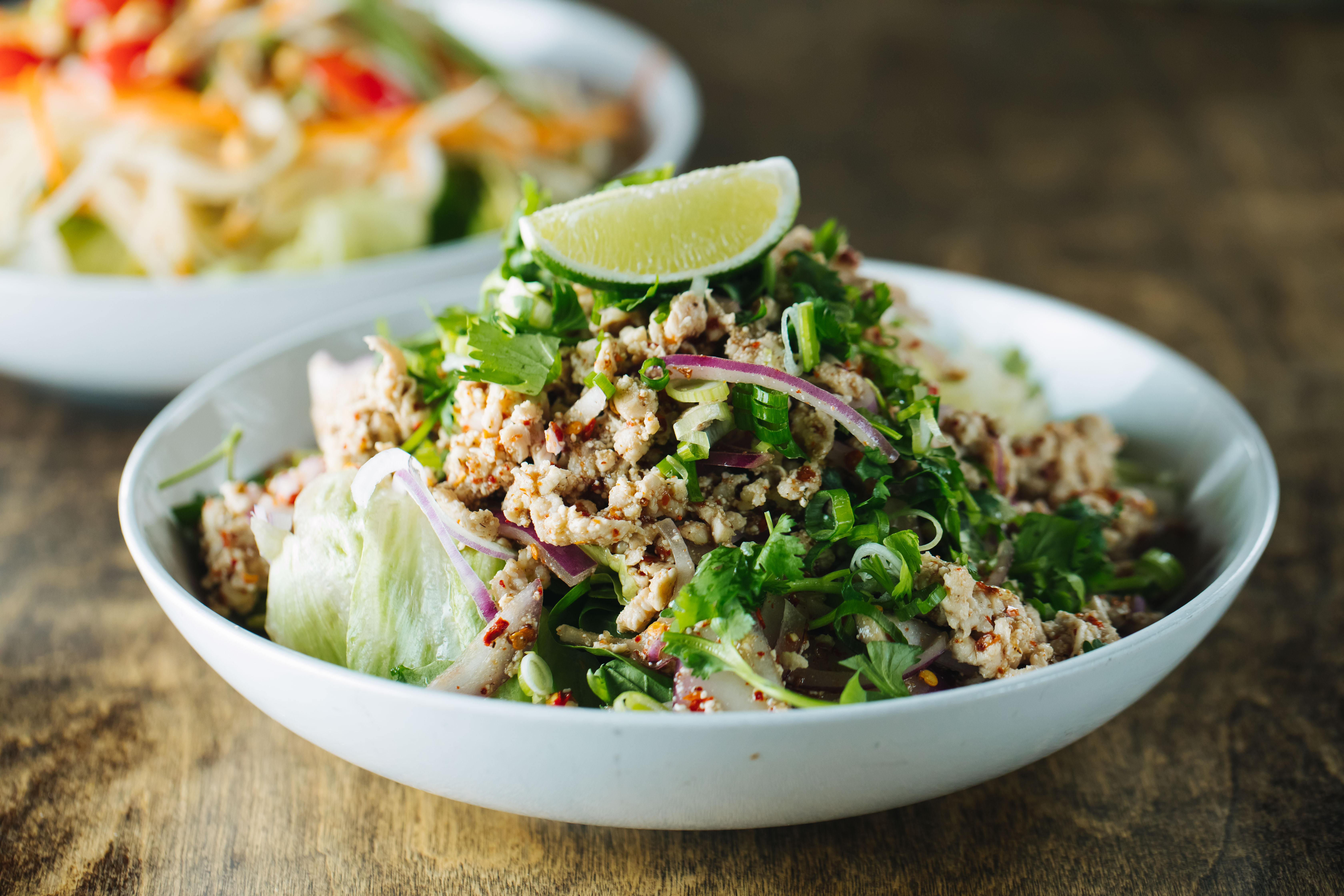 Order Larb Gai Salad food online from Si Lom store, Dallas on bringmethat.com