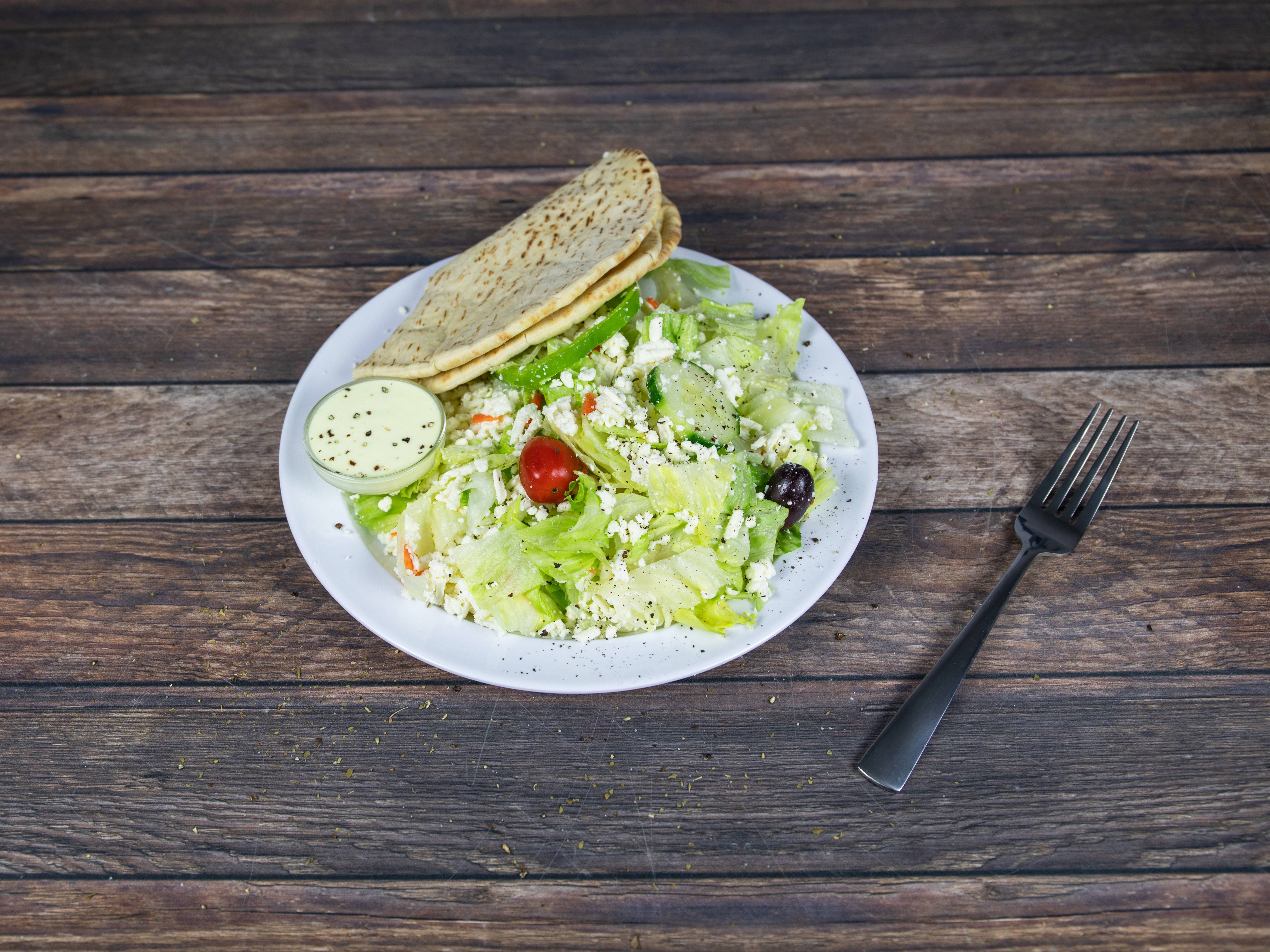 Order Greek Salad food online from Nicks Place store, Saugus on bringmethat.com