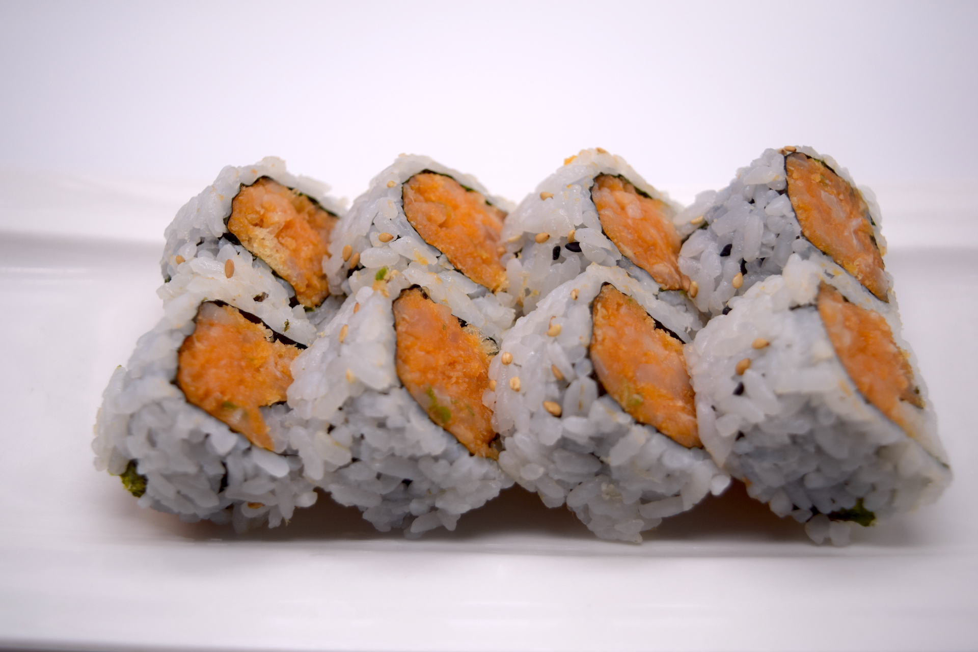 Order Spicy White Tuna Roll food online from Mizu Japanese Restaurant store, Niles on bringmethat.com