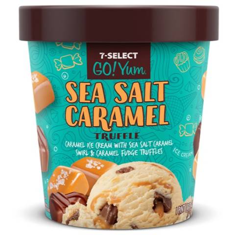 Order 7-Select GoYum Sea Salt Caramel Pint food online from 7-Eleven store, Corning on bringmethat.com