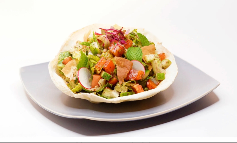 Order FATOUSH SALAD food online from Avo's Grill store, Cliffside Park on bringmethat.com