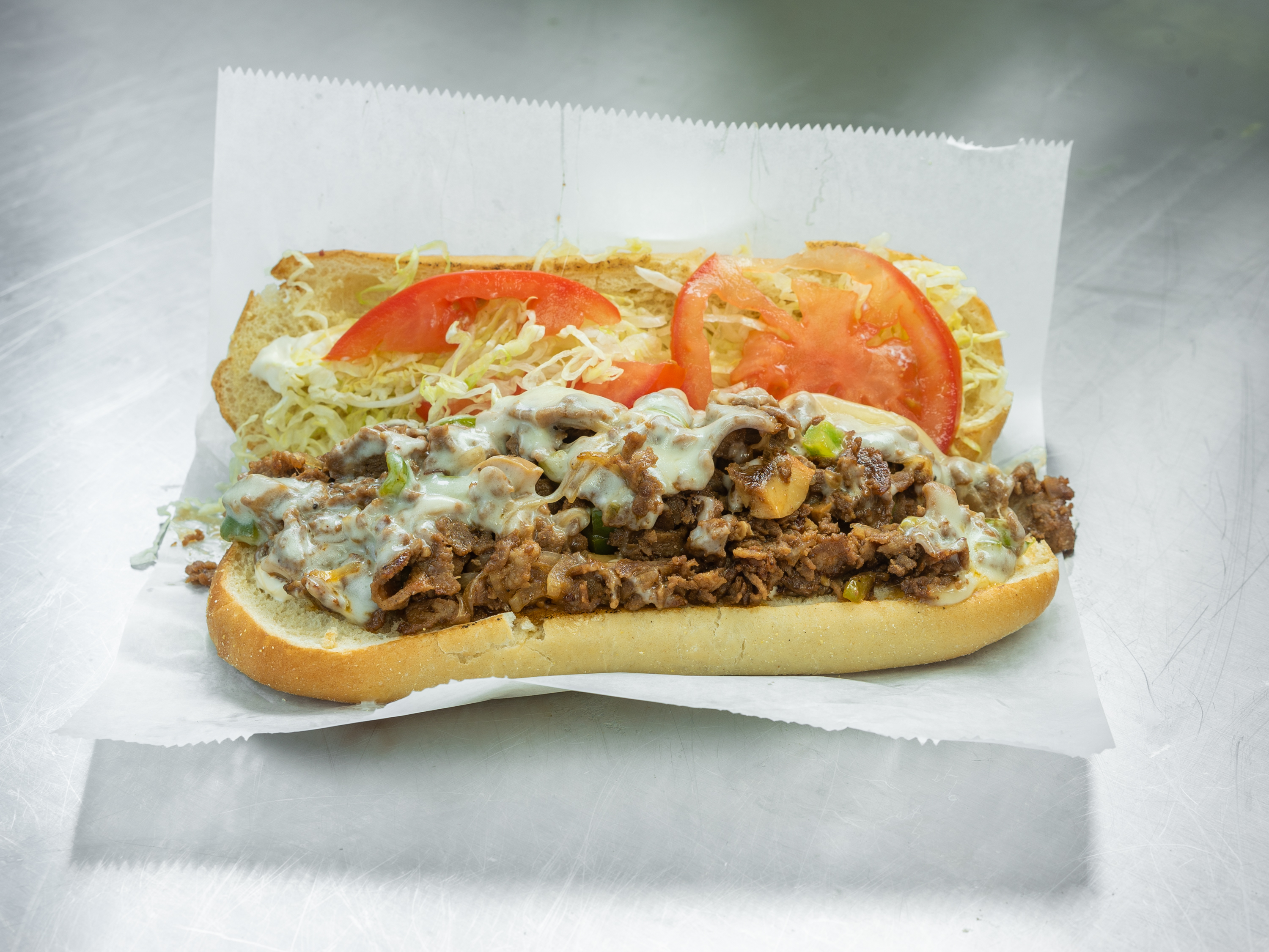 Order Steak Philly Sandwich food online from Z Surf And Turf store, Cleveland on bringmethat.com