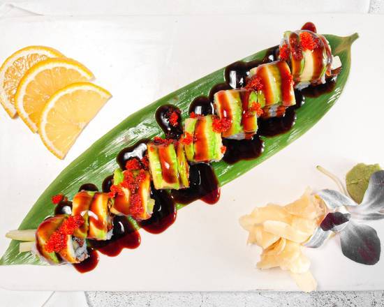 Order Dragon Roll food online from Pink Basil store, Mystic on bringmethat.com