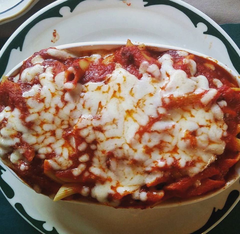 Order Baked Mostaccioli food online from Milanos Pizza store, Elkhart on bringmethat.com