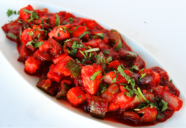 Order Chili Paneer food online from Saffron Indian Bistro store, Tucson on bringmethat.com
