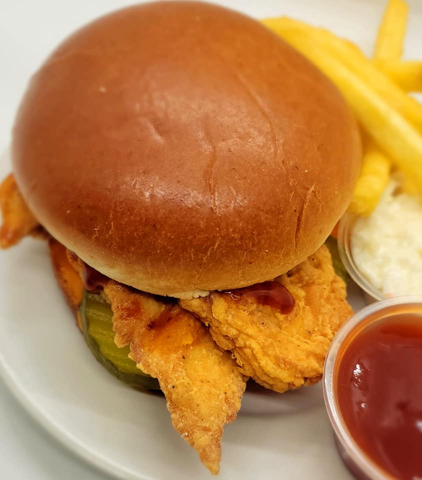 Order Crispy Chicken Sandwich food online from Shrimps Fish And Chicken store, Hobart on bringmethat.com