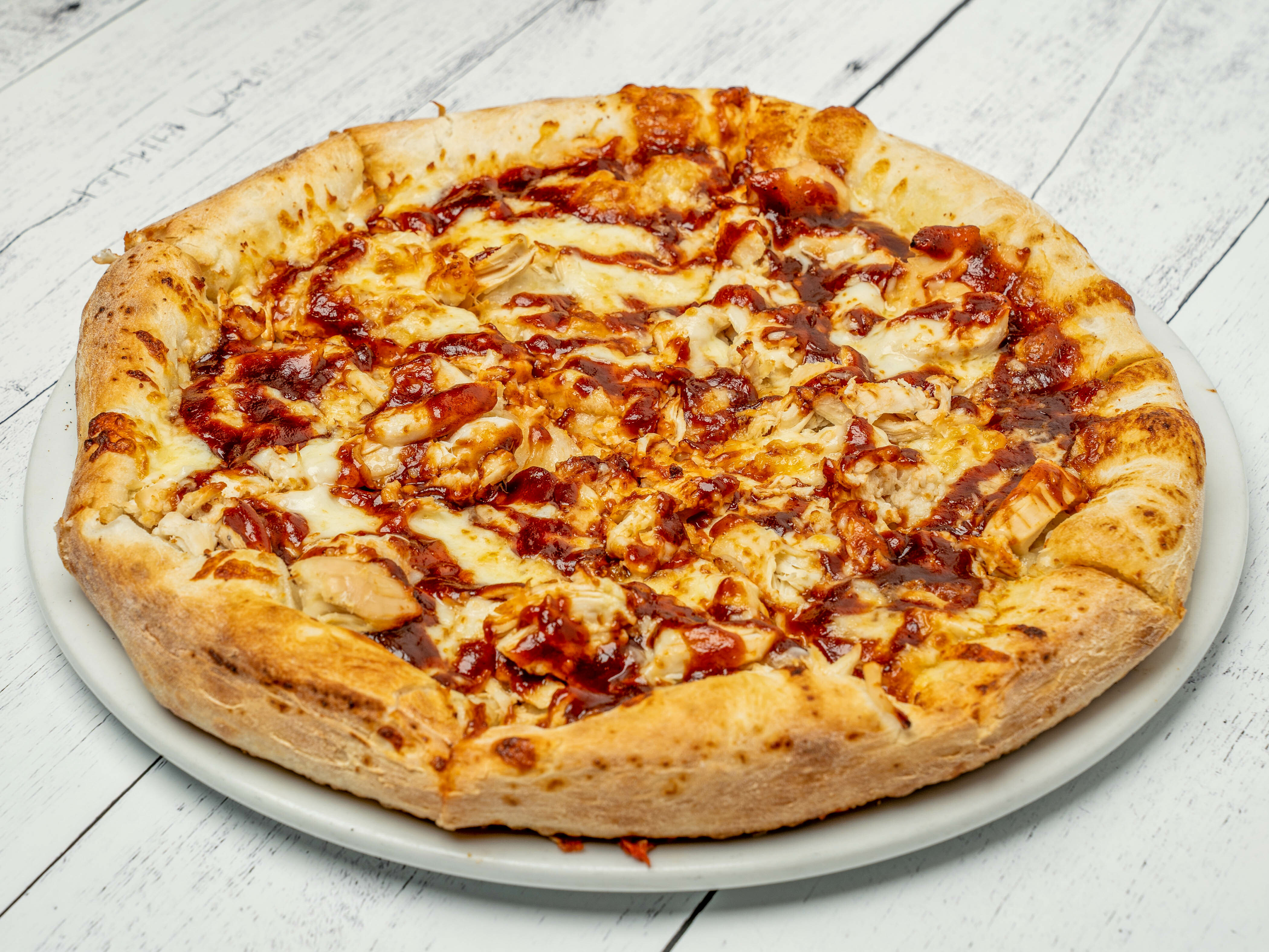 Order BBQ Chicken Pizza food online from Salvatore's Restaurant store, Lawrence on bringmethat.com