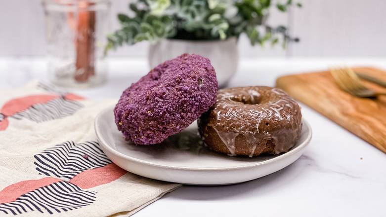 Order Two Ube Donuts food online from Apple Fritter store, San Mateo on bringmethat.com