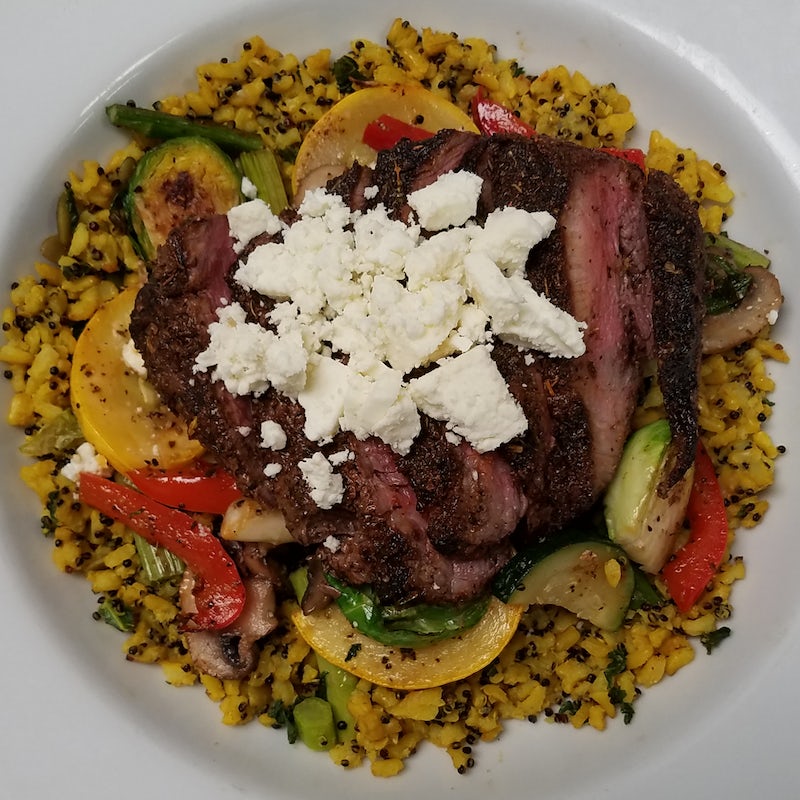Order FILET MIGNON POWER GRAIN BOWL food online from 54th Street Grill and Bar store, Arnold on bringmethat.com