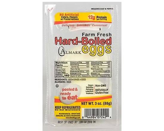 Order Almark Hardboiled Eggs 2 Pack food online from Chevron Extramile store, Atwater on bringmethat.com
