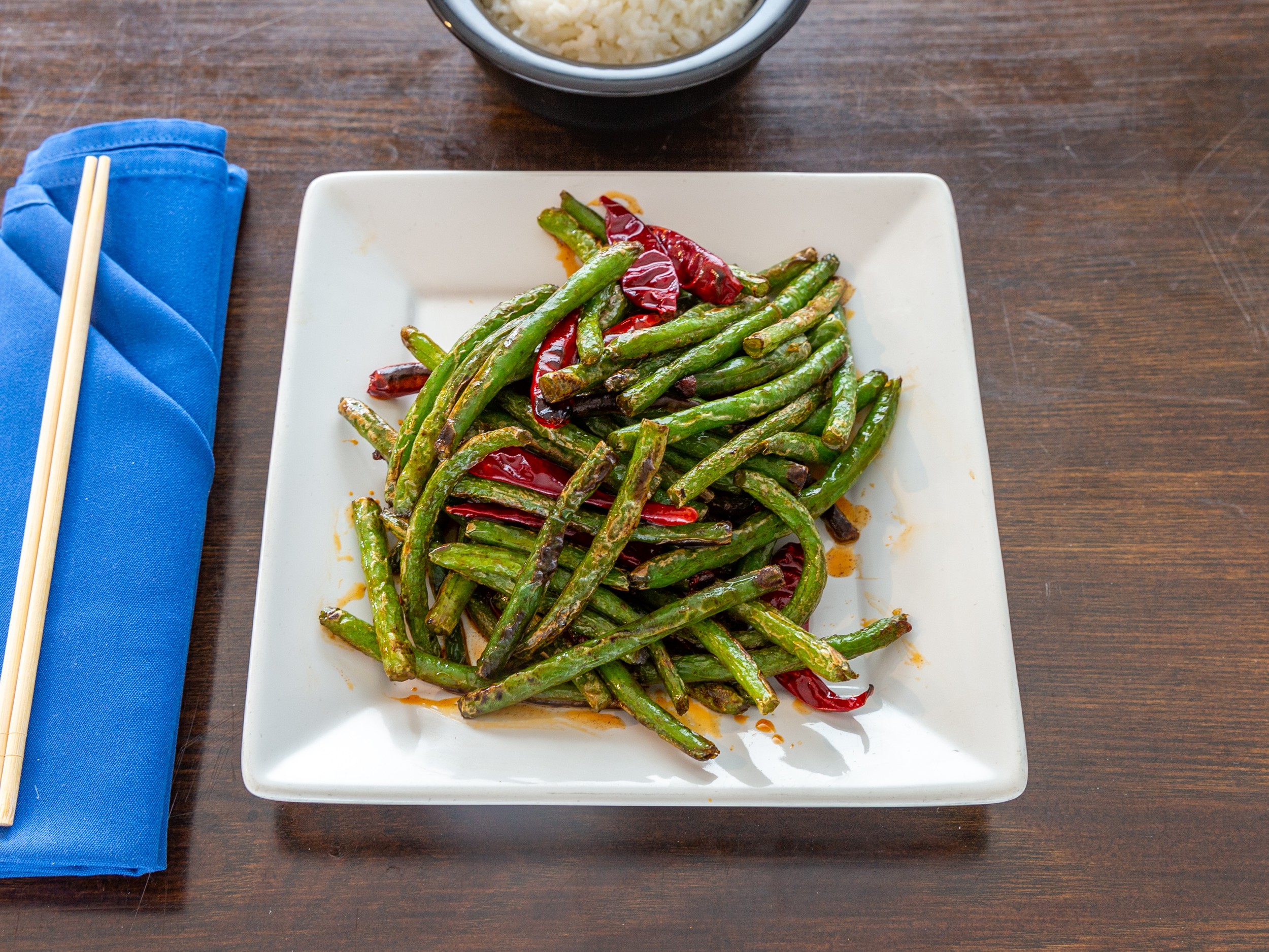 Order Stir-Fried String Beans 干煸豆角 food online from Jahunger store, Providence on bringmethat.com