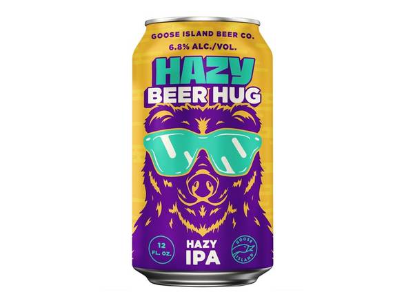 Order Goose Island Hazy Beer Hug - 6x 12oz Cans food online from Sky Liquors store, Chicago on bringmethat.com