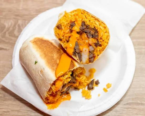 Order Beef and Reef Burrito food online from Bang bang burritos store, West Islip on bringmethat.com