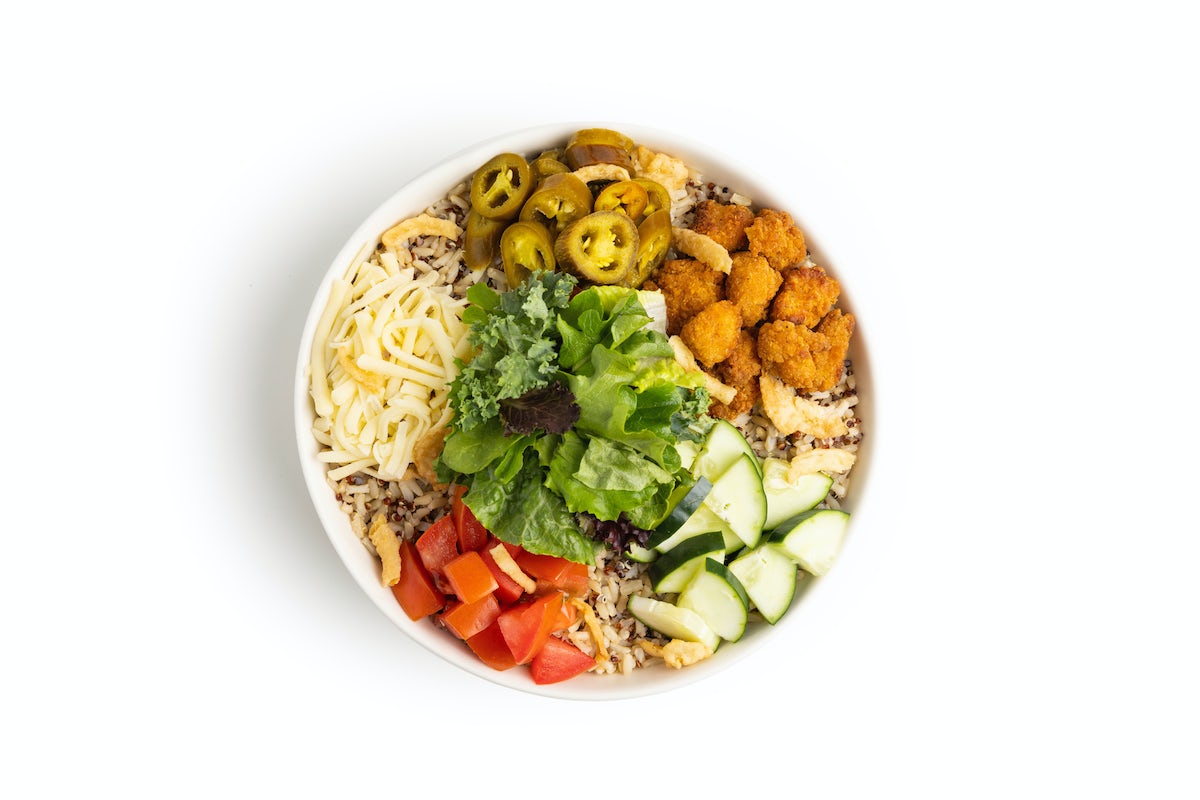 Order Jalapeño Ranch Crispy Chicken Grain Bowl food online from Saladworks store, East Rutherford on bringmethat.com