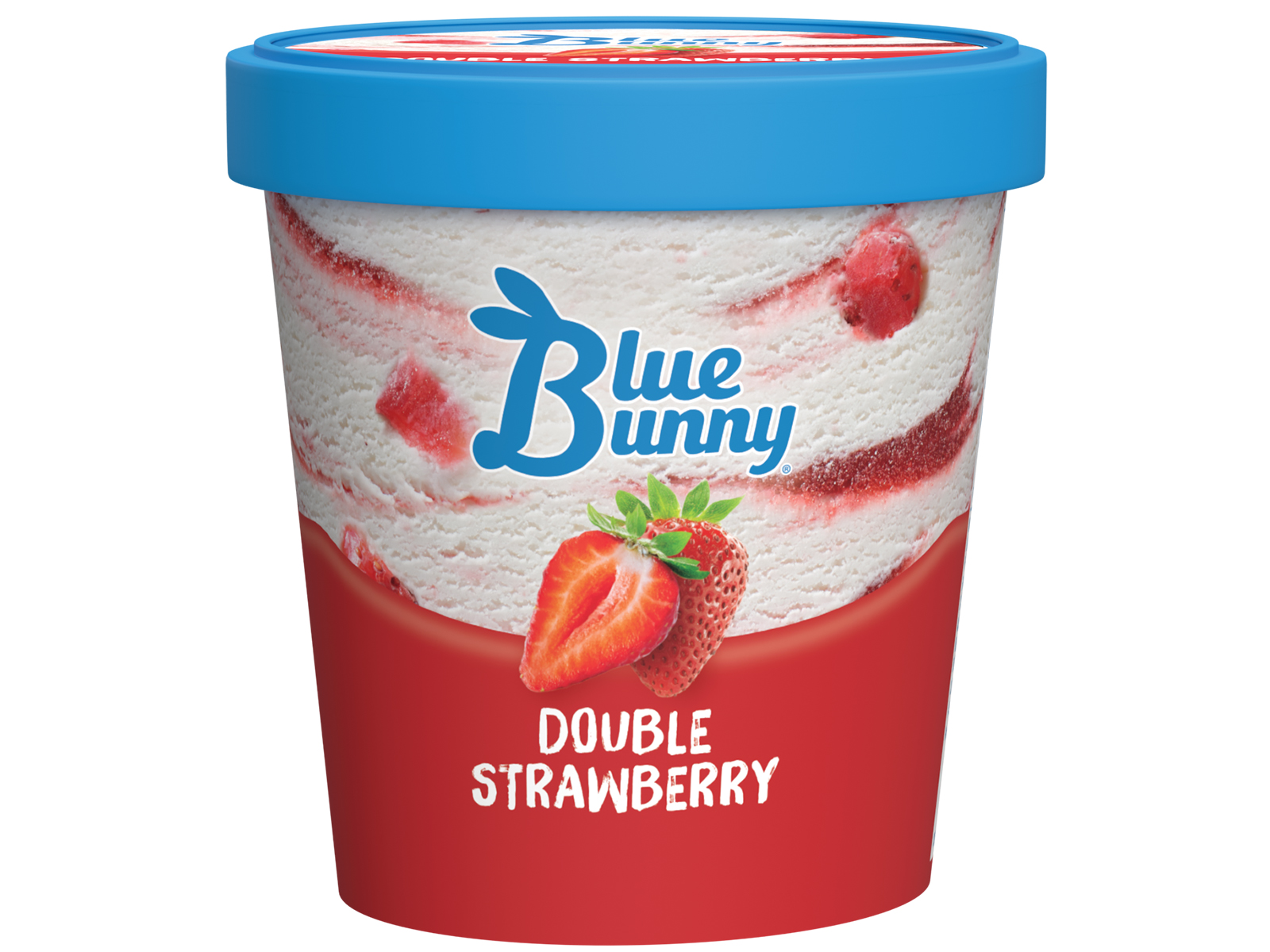 Order Blue Bunny Double Strawberry food online from The Ice Cream Parlor store, Colorado Springs on bringmethat.com